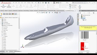 Part 2How to design bodyFuselage sketch tutorial on solidworks using images Design of plane [upl. by Hime]