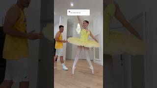 WE HAD TO DO THE APT DANCE by ROSÉ amp Bruno Mars IN A TUTU 😅🥰  dance trend ballet shorts [upl. by Titos330]