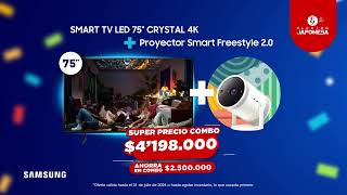 🥳¡Super Combo Samsung🎈👨‍👩‍👧‍👦 📺Smar TV LED 75 Crystal 4K  Proyector Smart Freestyle 20 [upl. by Attenreb688]