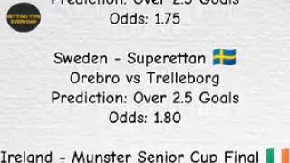 Top 10 Football Predictions for June 2425 2024  FullTime Result Goals Cards Correct Score [upl. by Aiseneg]