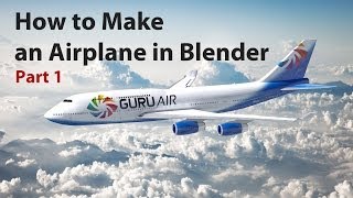 Blender Tutorial How to make an Airplane  Part 12 [upl. by Esille284]