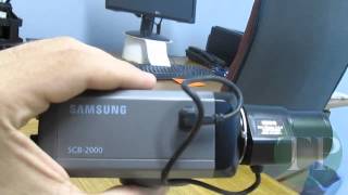 Vídeo teste de Câmera de Segurança CFTV samsung SCB 2000 600tvl resolução com DVR Stand Alone [upl. by Elianora56]