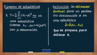 0398 Muestras aleatorias estadísticas y estimadores [upl. by Cara]