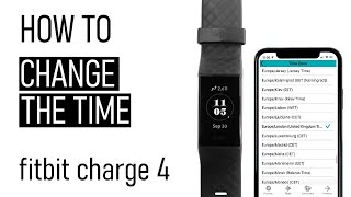 How To Change The Time On The Fitbit Charge 4  EASY STEP BY STEP TUTORIAL [upl. by Reinke]