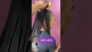 EXTENSIONES CON TRENZA estilismoperu peinadosfaciles trenzaafricana canecalon [upl. by Jepson]