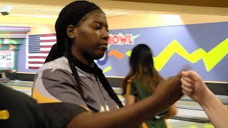 Metea Valley bowler Mya Moore leads the Mustangs past Waubonsie [upl. by Inail607]