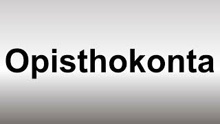 How to Pronounce Opisthokonta [upl. by Eisac]