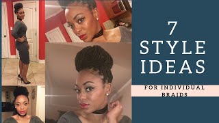 7 Easy Ways to Style Goddess LocsBox Braids [upl. by Aicire]