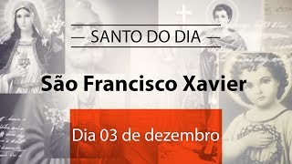 Santo do dia 03 de dezembro  São Francisco Xavier [upl. by Theurich728]