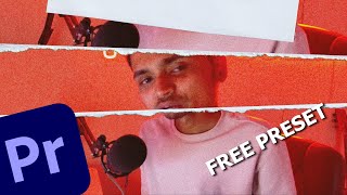 Paper Transition Like DHRUV RATHEE  Free Preset  Adobe Premiere Pro [upl. by Alik]