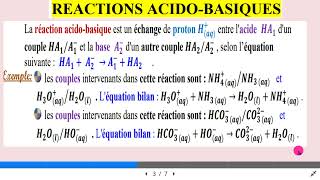 réactions acido basique [upl. by Codie]