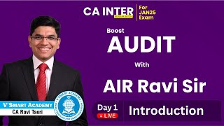 Demo Lec 01 CA Inter Audit Jan25  ICAI New Pattern Regular Batch  CA Ravi Taori  Vsmart Academy [upl. by Hurley187]