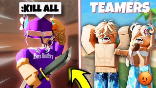 BEATING TEAMERS with ADMIN COMMANDS in MM2 😂 Murder Mystery 2 Voice Chat [upl. by Tengdin125]