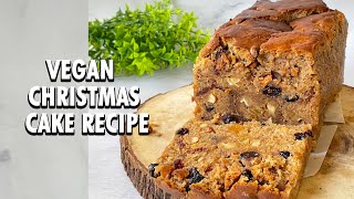 Vegan Christmas Cake Recipe [upl. by Ahsaetan211]