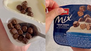 YOGURT MULLER MIX ASMR YUMMY UNBOXING [upl. by Junie]