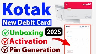 Kotak Mahindra Bank ATM Pin Kaise Banaye  How To Generate Kotak Debit card Pin  kotak atm pin 2025 [upl. by Chilson]