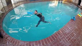 How To Hold A Kick Board For Correct Body Positioning Swimming Lessons For Adults [upl. by Gorey]