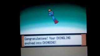 Chingling Evolve into Chimecho In Pokemon Platinum [upl. by Walrath]