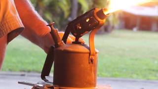 How to Light a Kero Blow Torch [upl. by Leahcimal]