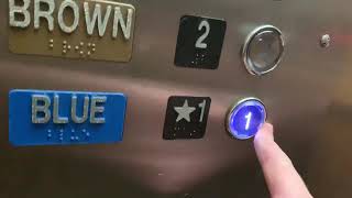 Modernized 1991 Otis Hydraulic Parking Elevators At The DuPage County Jail In Wheaton IL [upl. by Newbill]