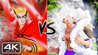 Naruto Baryon Mode VS Luffy Gear 5 Gameplay  Jump force 4K 60fps [upl. by Ashleigh]