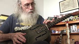 Guitar Lesson in open D Messiahsez shows how to play blues in open D [upl. by Eilojne]