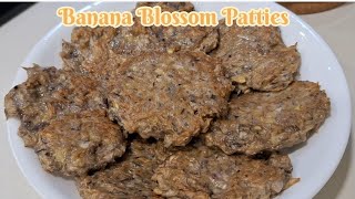 Banana Blossom Patties bananablossom recipe homemade cooking ideas [upl. by Greenwell441]