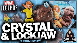 Marvel Legends Crystal amp Lockjaw Inhumans 2 Pack Exclusive Review [upl. by Yme]