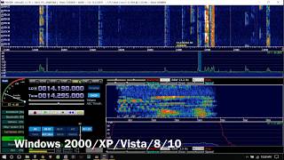 Icom 7300 Panadapter HDSDR Demo [upl. by Zinnes]