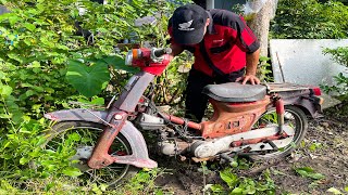 Restoring a Completely Destroyed Honda Motorcycle  Restoration Tools [upl. by Nahtahoj432]