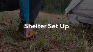 Gossamer Gear Shelter Set Up [upl. by Quinlan]