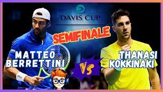 🔴Matteo Berrettini VS Thanasi Kokkinakis  Davis Cup 2024 🎾 Tennis live Daviscup [upl. by Nylannej]