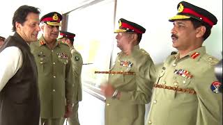 PM Imran Khan visits GHQ in Rawalpindi [upl. by Aldo]