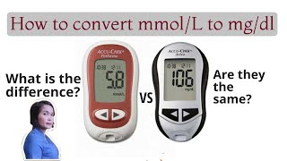 How to convert mmoll to mgdl blood sugar level [upl. by Edric]