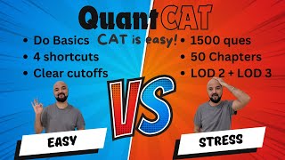 CAT Quant IIMs Cutoffs Clear with ✔️ Only Basics ❌ No 1500 Questions ❌ 50 Chapters ❌ LOD 3 [upl. by Lolita]