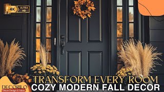 Stunning Black Fall Entryway Decor  Fall Home Decor Ideas [upl. by Hermy70]