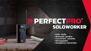 PerfectPro Soloworker Jobsite Pocket Radio UK [upl. by Nwahsat]