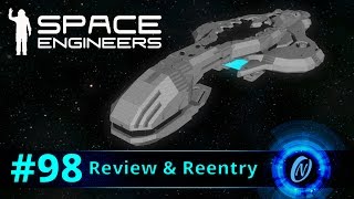 CASclass Assault Carrier Review and Reentry Space Engineers Part 98 [upl. by Arec505]