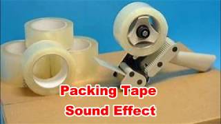 Loud Packing Tape Sounds Noises  Film amp Sound Effects No Copyright [upl. by Adlihtam]