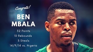 Ben Mbala shines vs Nigeria with 32 pts 10 rbs 3 stls [upl. by Prior]