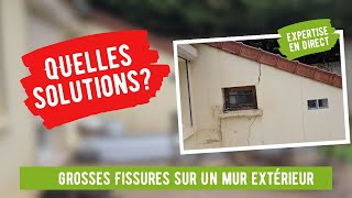 Fissure grave sur un mur extérieur quelles solutions [upl. by Tchao992]