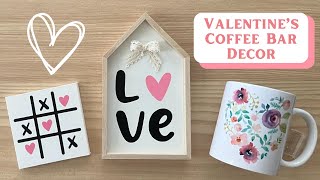 Valentine’s Home Decor Using Cricut  Cricut Mug Press  Sublimation  Dollar Tree [upl. by Jefferson]