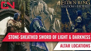 Where To Find Stone Sheathed Sword Sword of Darkness amp Sword of Light in Elden Ring DLC [upl. by Artim]