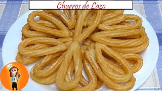 Churros de Lazo  Receta de Cocina en Familia [upl. by Anitnahs]