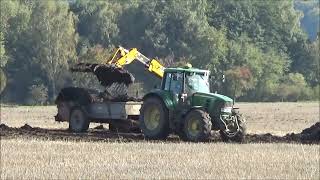 Rozmetání hnoje 2023 John Deere 6830 P 6140 M s RUR5 [upl. by Haramat]