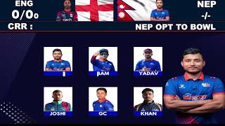 NEPAL VS ENGLANG  2024 [upl. by Tisbee]