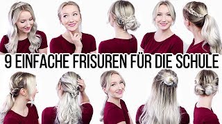 9 FRISUREN in 6 MINUTEN WIRKLICH EINFACH amp SCHNELL  SCHULEUNIARBEIT  TheBeauty2go [upl. by Drewett889]