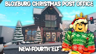 THE NEW BLOXBURG FOURTH ELF IS HERE AND BUILDING A CHRISTMAS POST OFFICE IN MY TOWN [upl. by Nial]