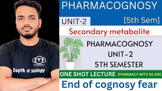 Pharmacognosy 5th sem unit 2  Secondary metabolite  biosources  therapeutic uses pharmacognosy [upl. by Kcir]