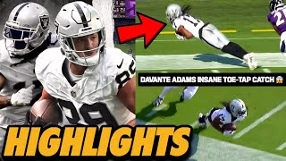 Davante Adams And Brock Bowers Highlights Week 2 “Dynamic Duo” 🔥🔥 [upl. by Labinnah989]